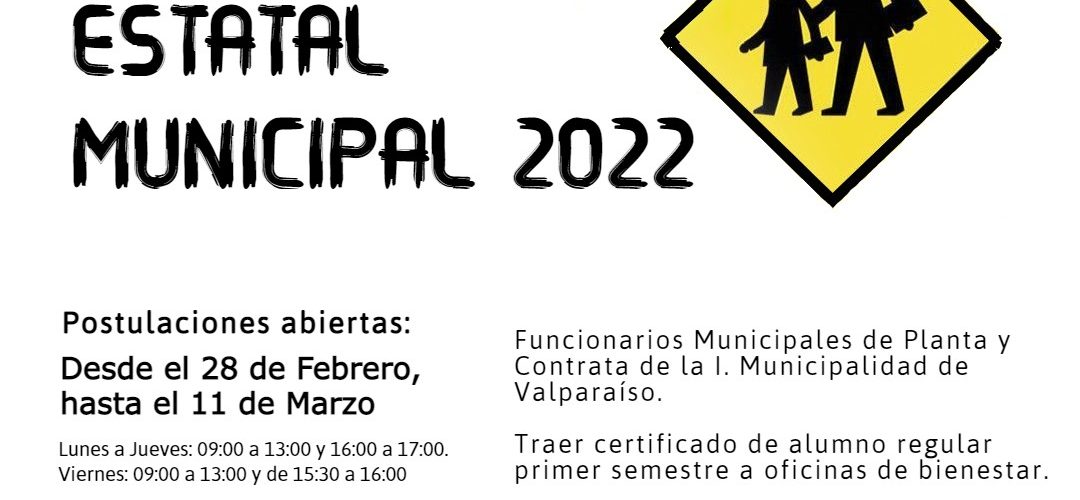 Bono Escolar Estatal 2022 Departamento de Bienestar